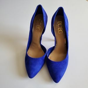 BCBG Royal Blue Suede Pumps  10